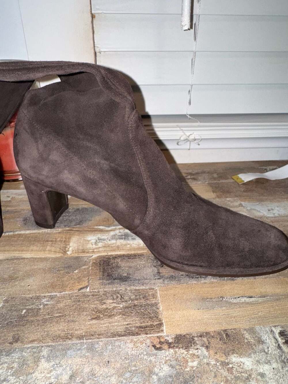Stuart Weitzman Brown Suede Knee-High Block Heel Boots - Picture 10 of 15
